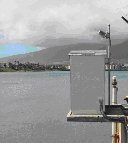 Kahului, HI water level station that collects 1-minute sea level data ©NOAA/NOS/CO-OPS