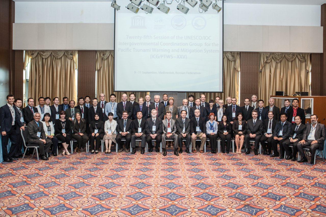 The Government of the Russian Federation hosted the 25th Session of the ICG/PTWS in Vladivostok through the Federal State Budgetary Department for Hydrometeorology And Environmental Monitoring "Primorskoye"